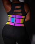 Reflective Rainbow Waist Trainer: Shine Bright, Shape Right – Plus Size