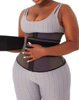 Reflective Rainbow Waist Trainer: Shine Bright, Shape Right – Plus Size